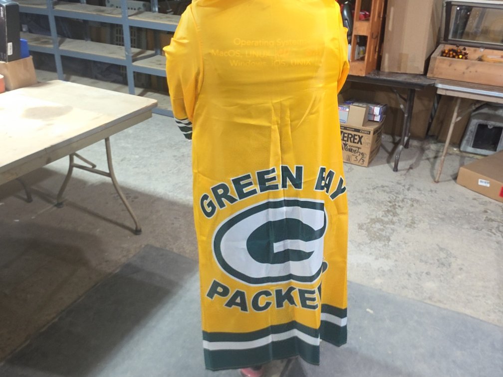 NEW GREEN BAY PACKERS SIDELINE SNOW/RAIN SHIELD JACKET