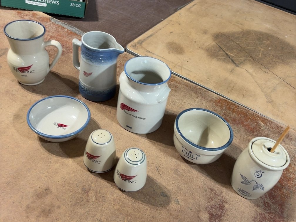 ASSORTED RED WING POTTERY