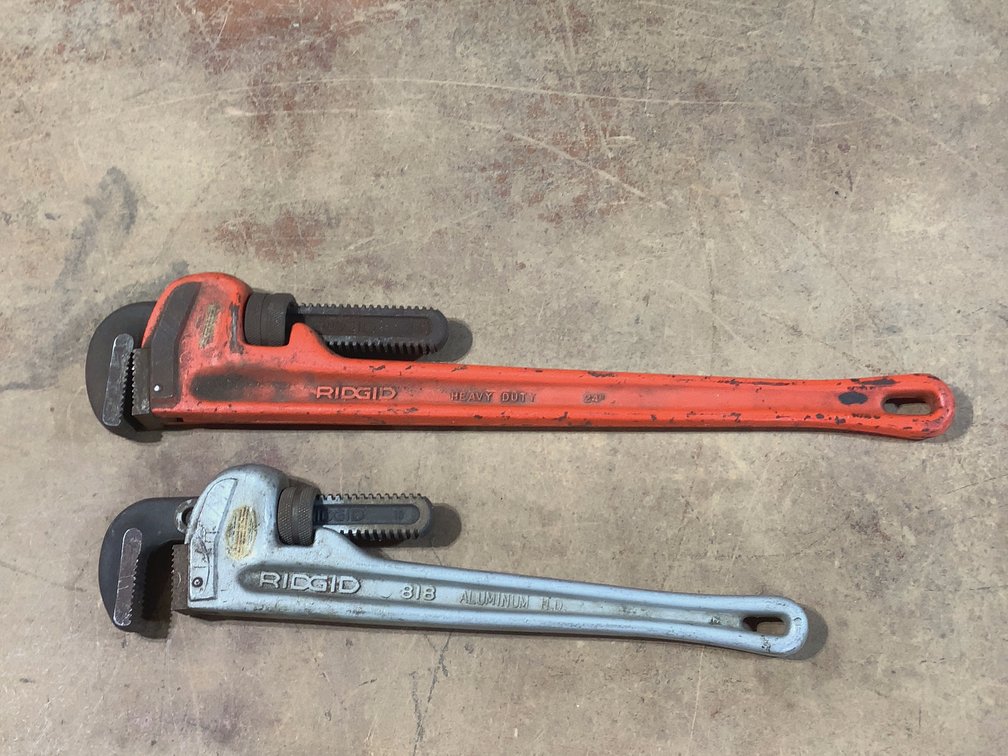 18” & 24”  RIDGID PIPE WRENCHES