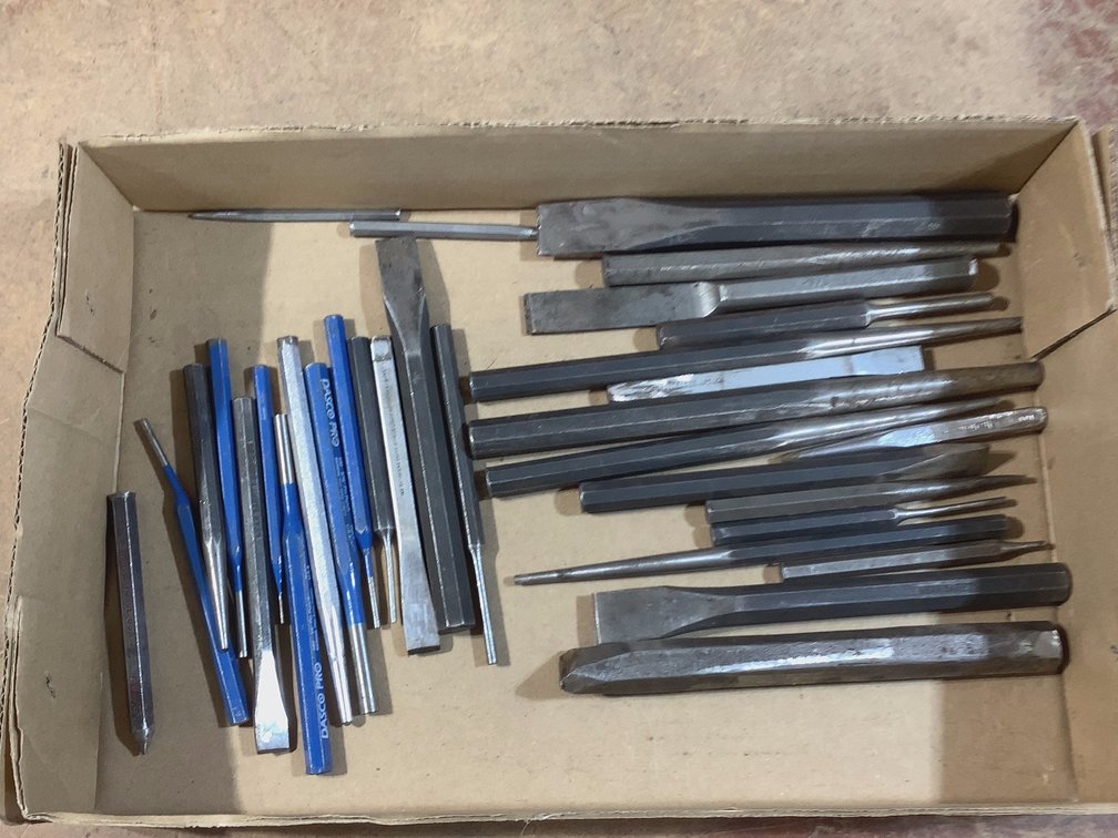 CHISELS & PUNCHES LOT