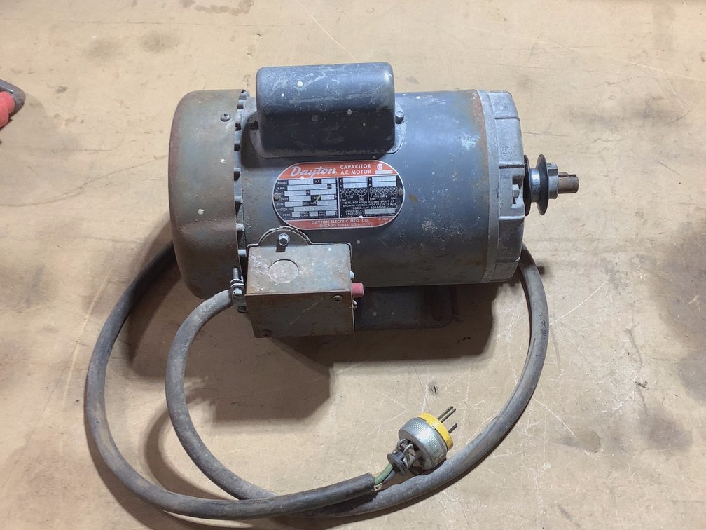 DAYTON ELECTRIC 1HP MOTOR- 115 /208-230 VOLT 1PH.
