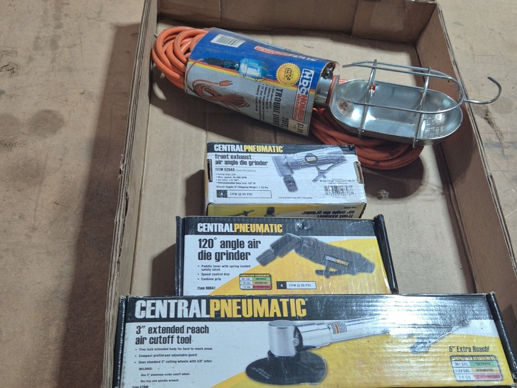 3" EXTENDED REACH AIR TOOL, 120° ANGLE AIR DIE GRINDER,ETC