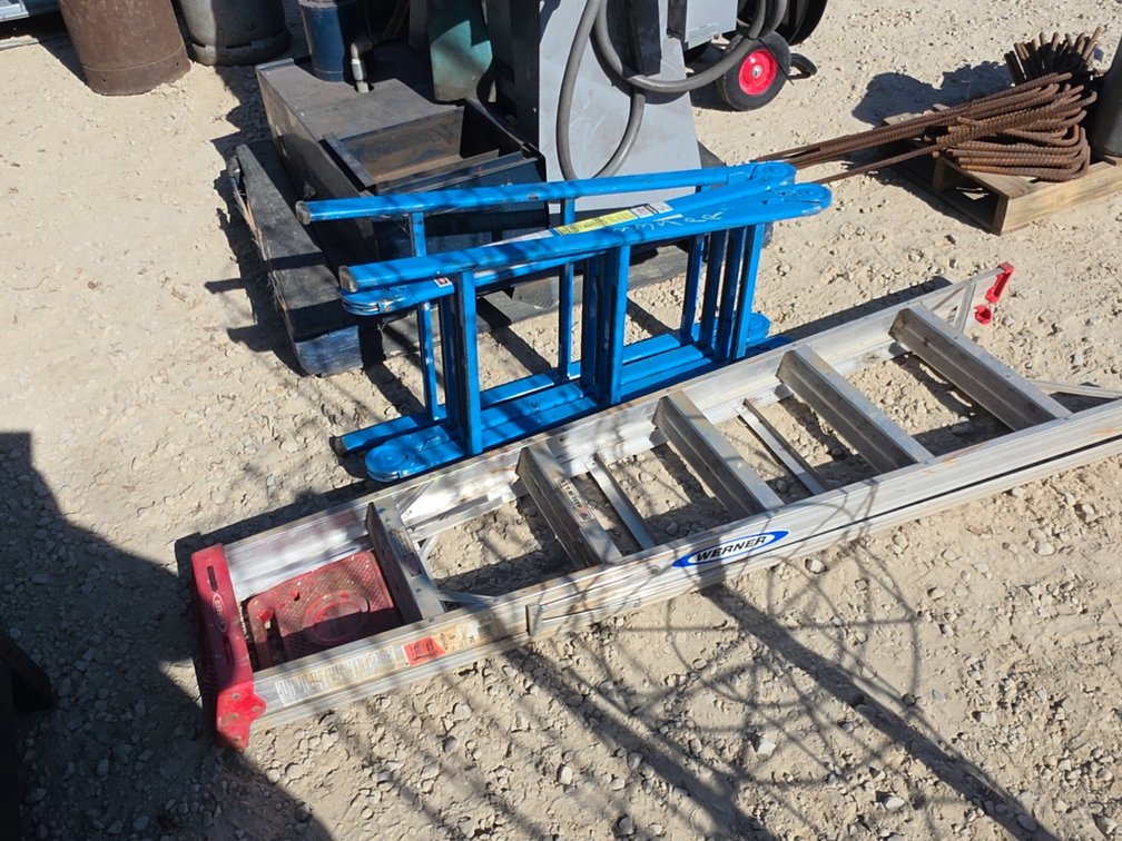 6' ALUMINUM LADDER & 12' FOLDING LADDER