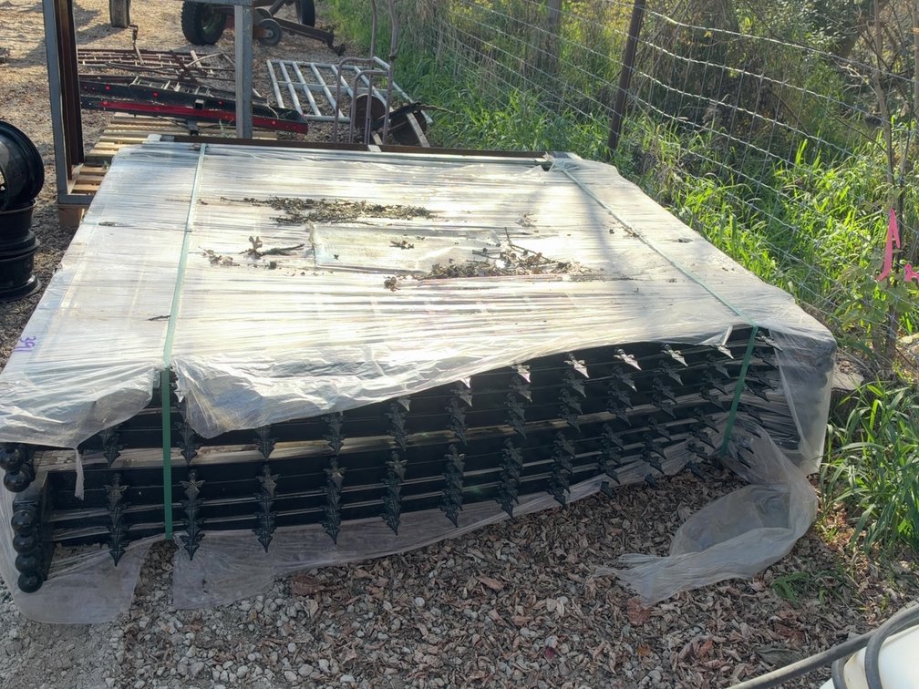 NEW 14' BI-PARTING STEEL GATE
