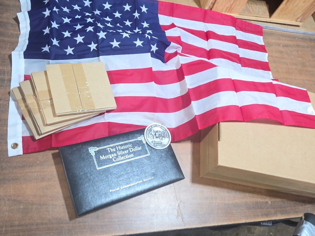 FLAGS, 1990 CALENDAR ETC
