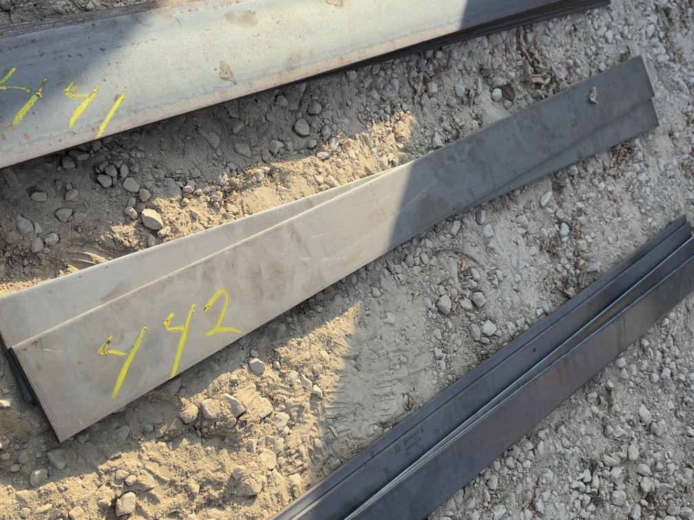 (2) 1/4” FLAT BAR 3-1/2”W X 48”L