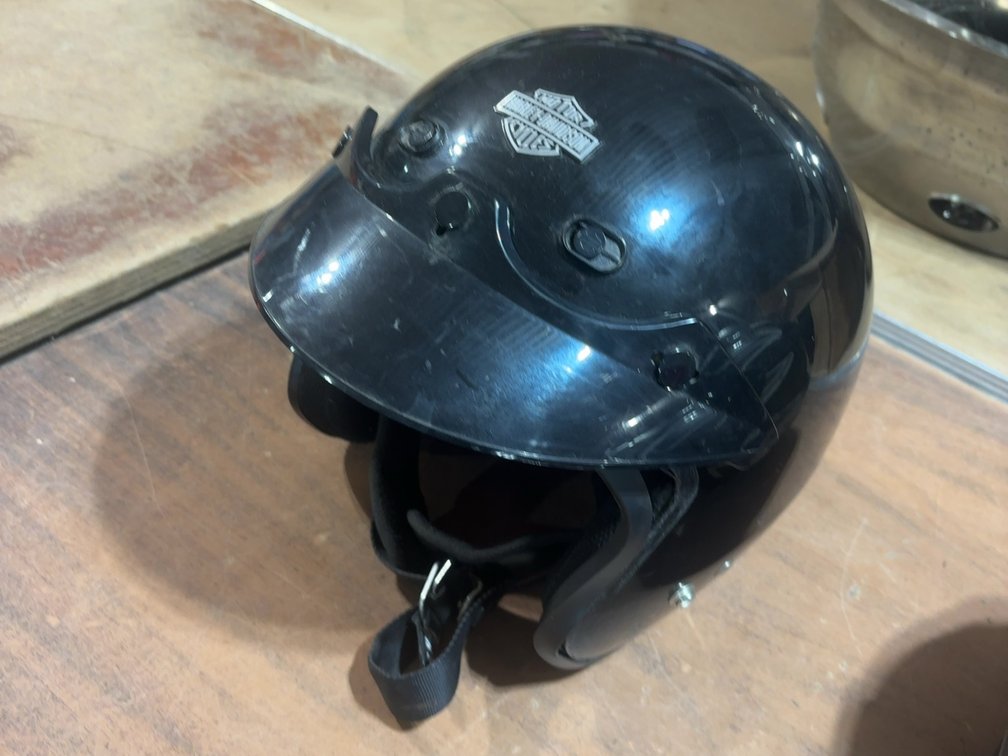 HEAVY DUTY XXL MOTORCYCLE HELMET W/ REMOVABLE VISOR