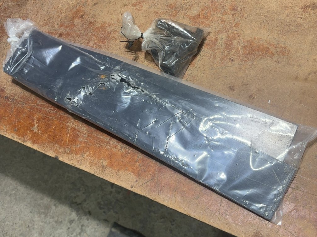 PAIR OF NEW MOWER BLADES W/ HARDWARE