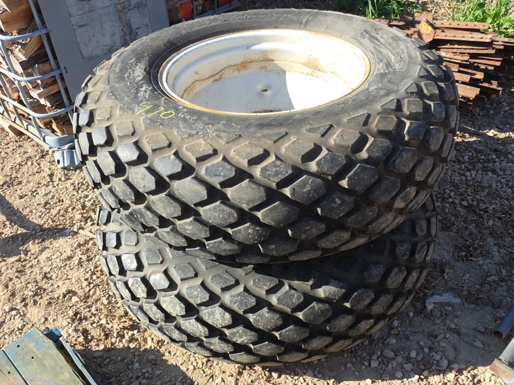PAIR OF 14.9-24 TIRES ON 8 BOLT RIMS