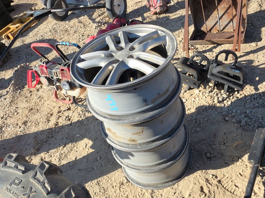 (4) 5 BOLT SUBARU ALUMINUM RIMS