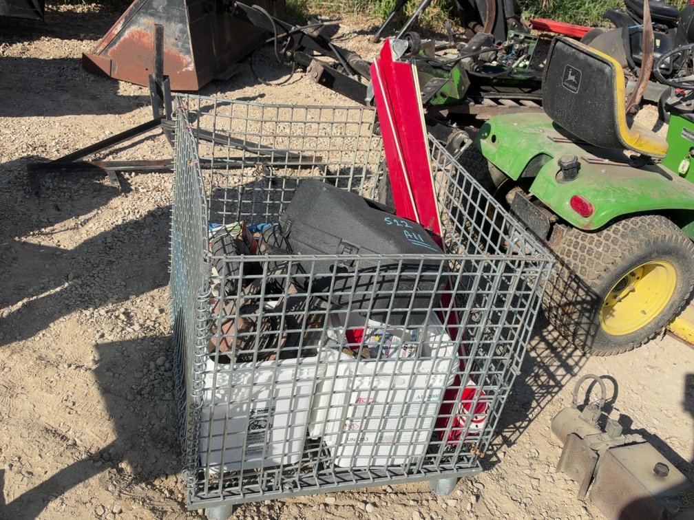 CRATE W/ MISC. TOOLS & PARTS