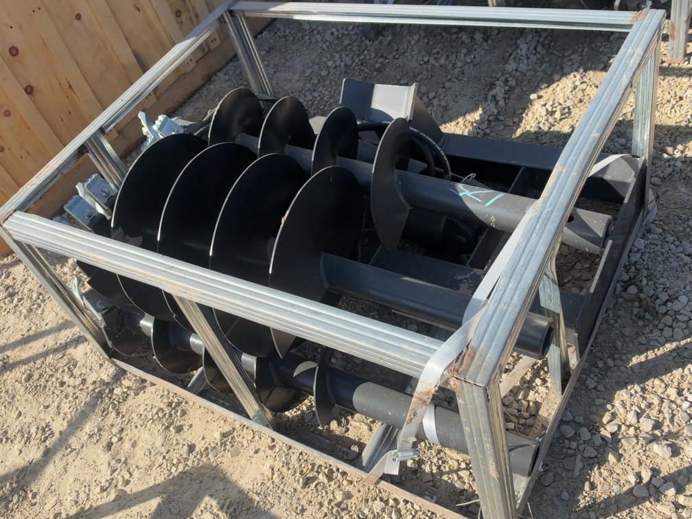 SKIDLOADER AUGER DRIVE W/ 9",12", 18" BITS