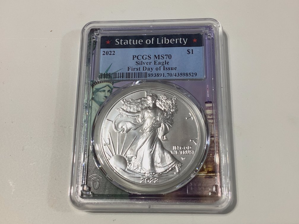 2022 FIRST DAY OF ISSUE SILVER EAGLE $1