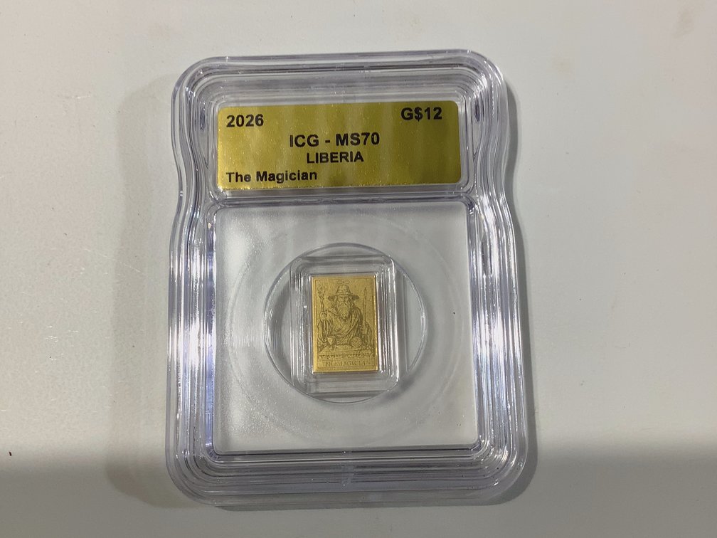 2026 LIBERIA G$12 -  1/1000 TROY OUNCE GOLD