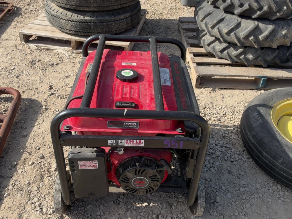 PREDATOR 8750 GENERATOR - MANUAL IN BASEMENT