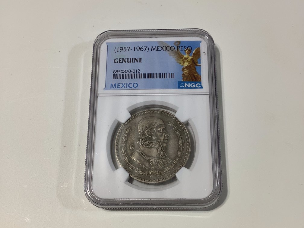 1957 MEXICO PESO- GENUINE
