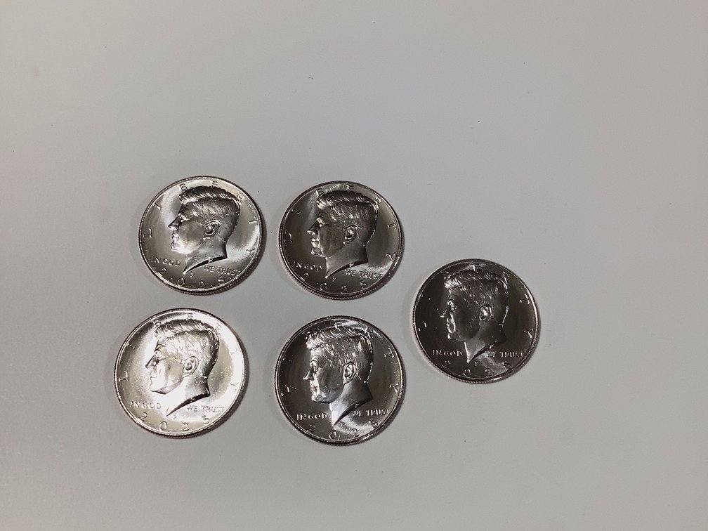 QTY-5 2025 KENNEDY HALF DOLLARS