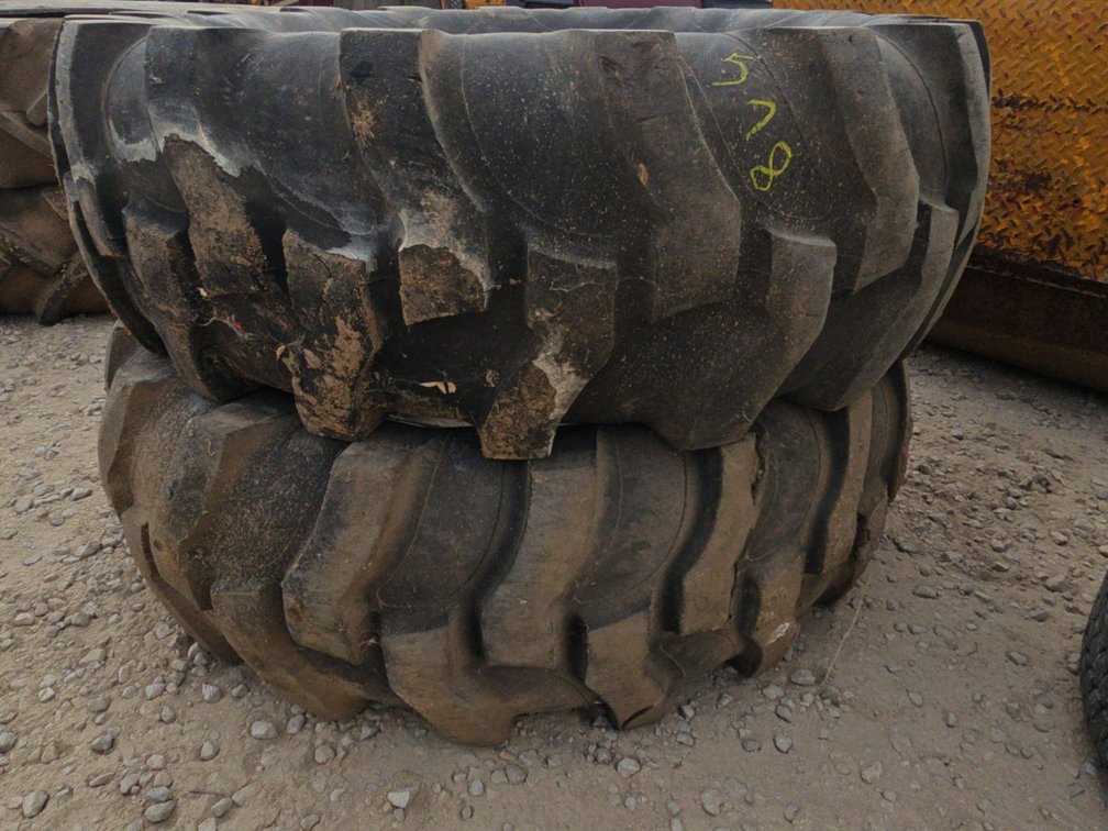 PAIR 16.9-24 TIRES - WEATHERED