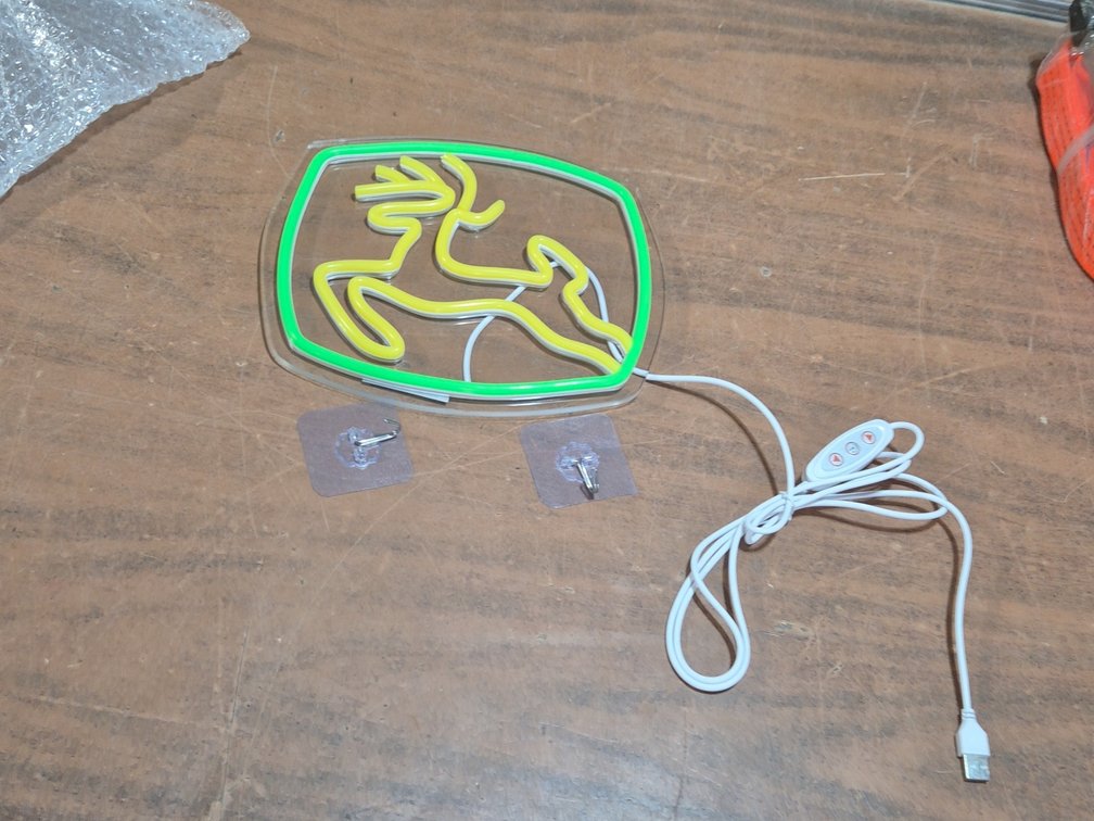 NEW JOHN DEERE LED SIGN 9"X10"