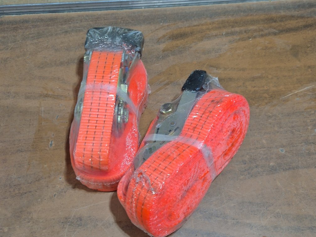 (2) NEW RATCHET STRAPS 1.5"