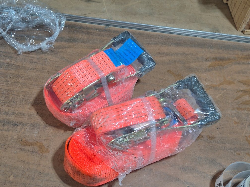 (2) NEW RATCHET STRAPS 2"
