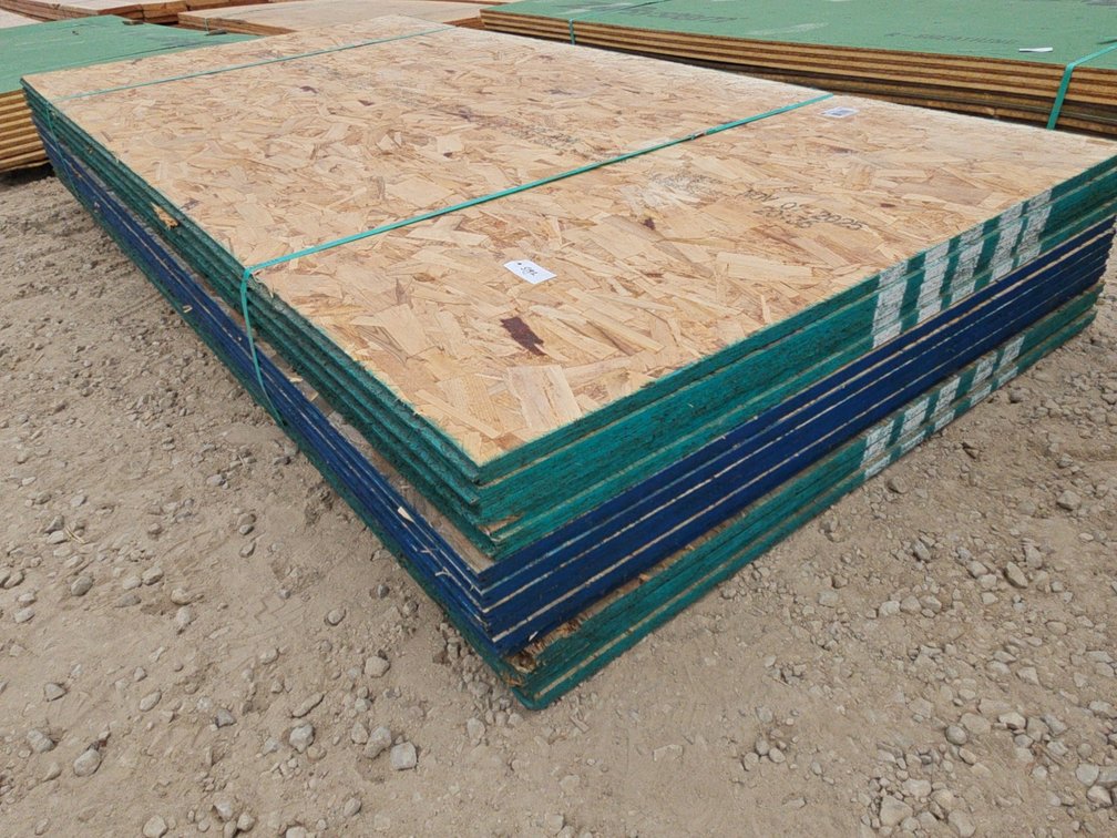 (15) 4' X 8' TONGUE AND GROOVE PLYWOOD