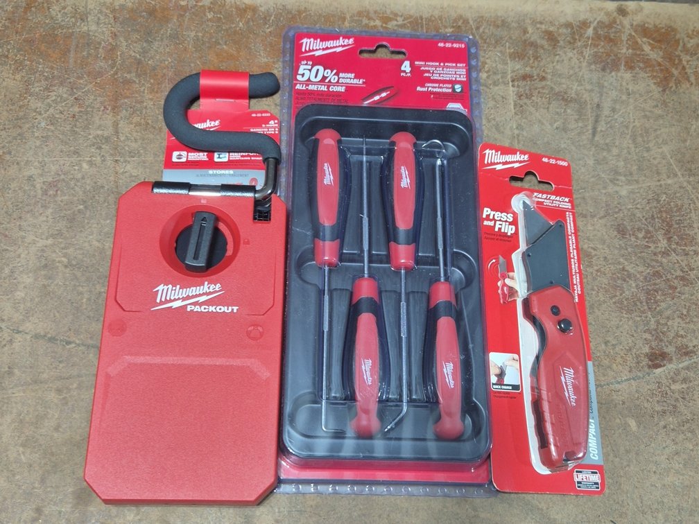 NEW MILWAUKEE PACKOUT, MINI HOOK & PICK SET, FASTBACK