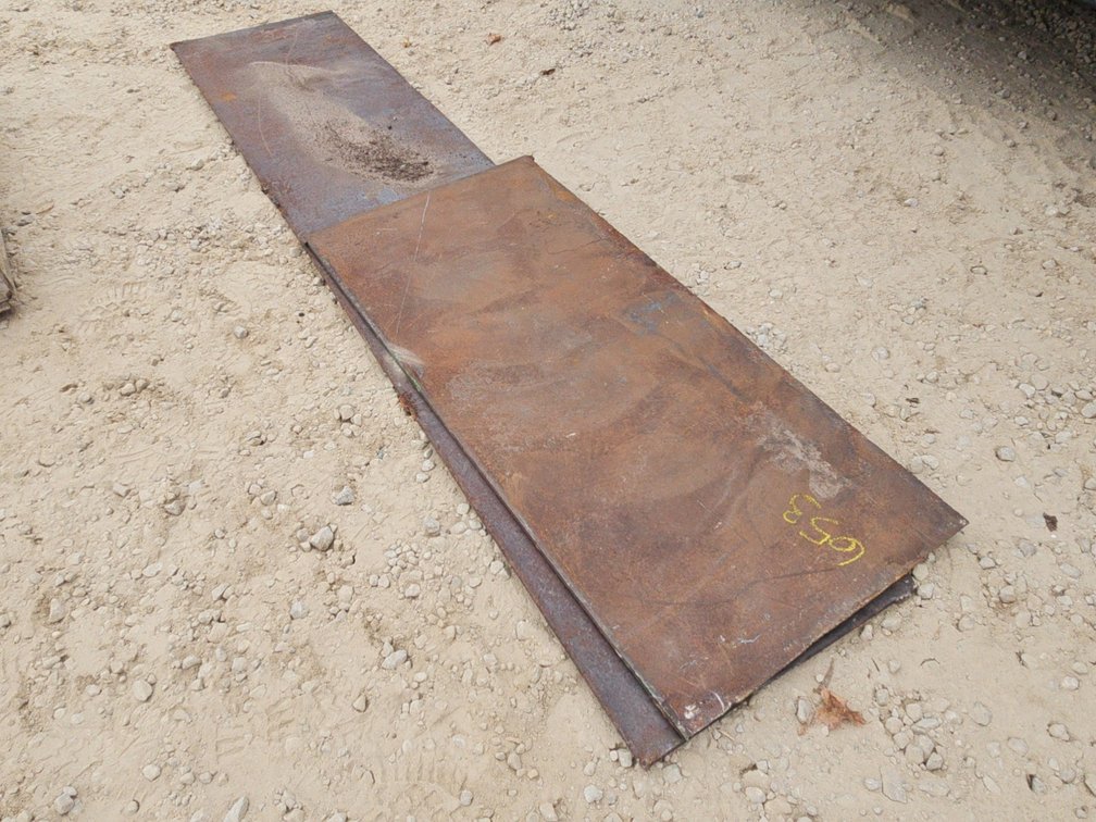 (2) STEEL PLATES - 45"X20" & 18"X86"