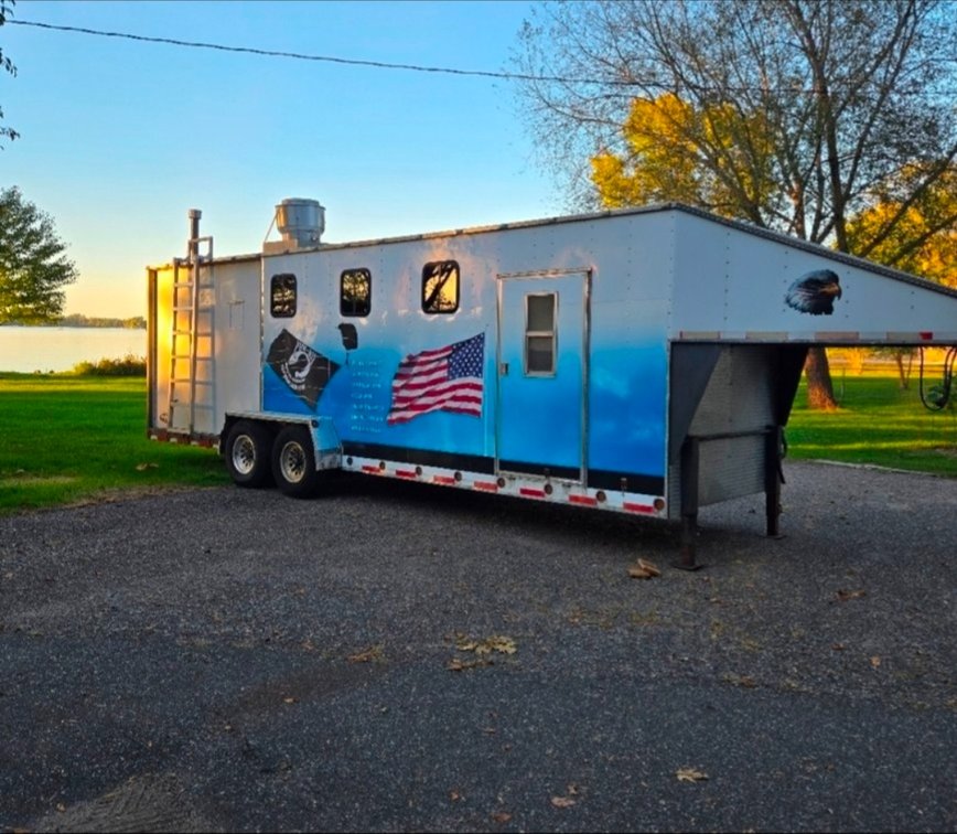 *OFFSITE* 1999 OLE HICKORY PITS SMOKER W/ CUSTOM TRAILER *LOCATED