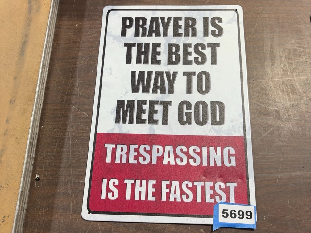 NEW 8X12 PRAYER SIGN