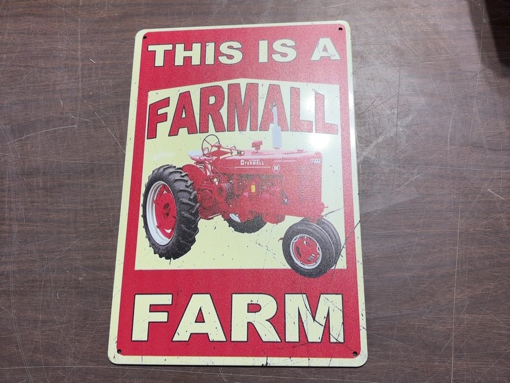 NEW 8X12 FARMALL SIGN