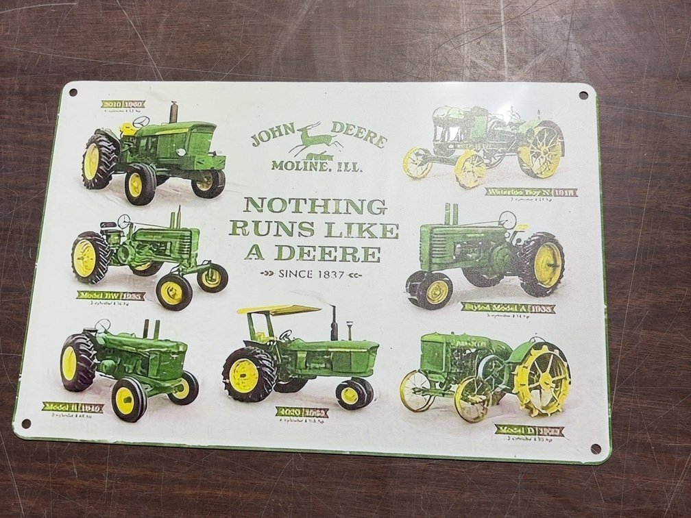 NEW 8X12 JOHN DEERE SIGN