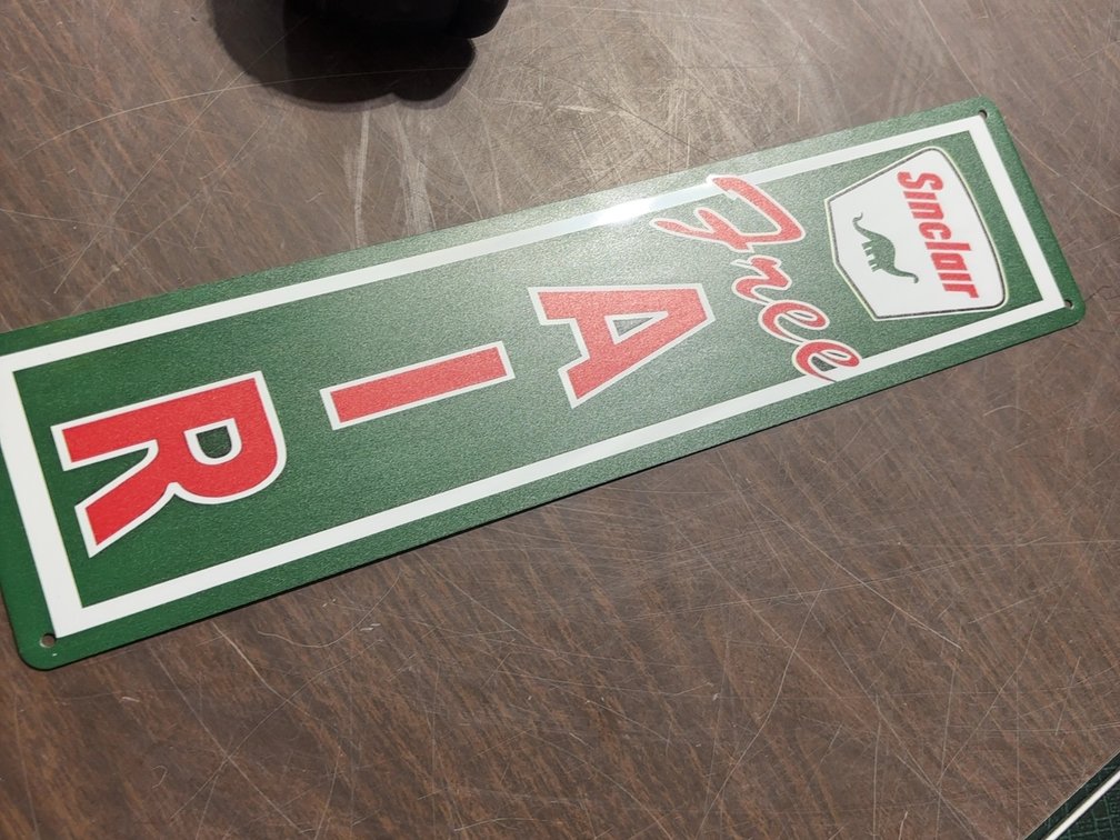 NEW 15.75”X4” SINCLAIR SIGN