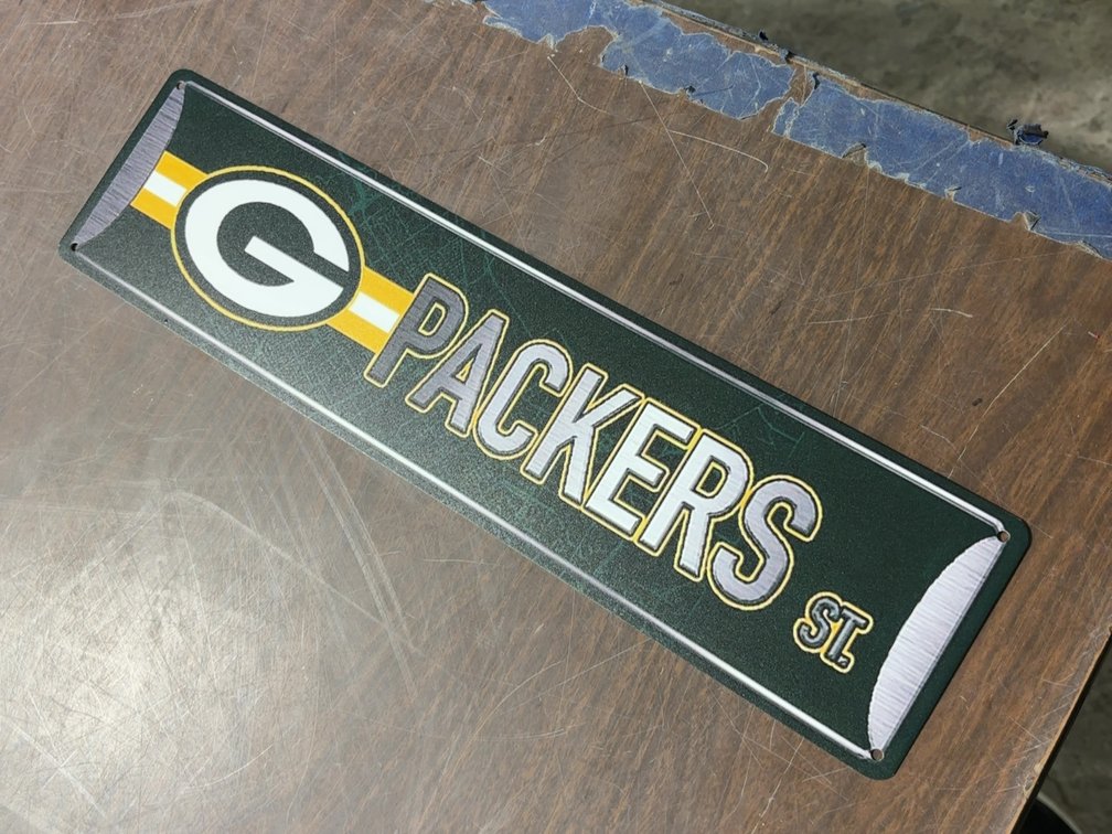 NEW 15.75”X4” PACKERS SIGN