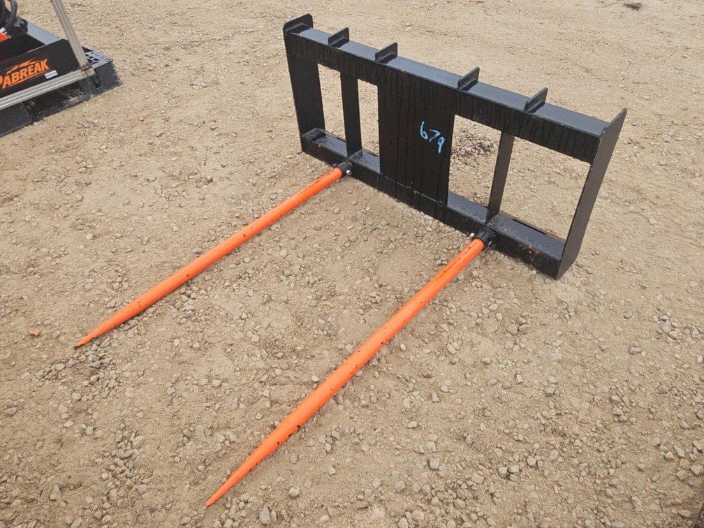 NEW PABREAK SKIDLOADER 2 TINE BALE SPEAR