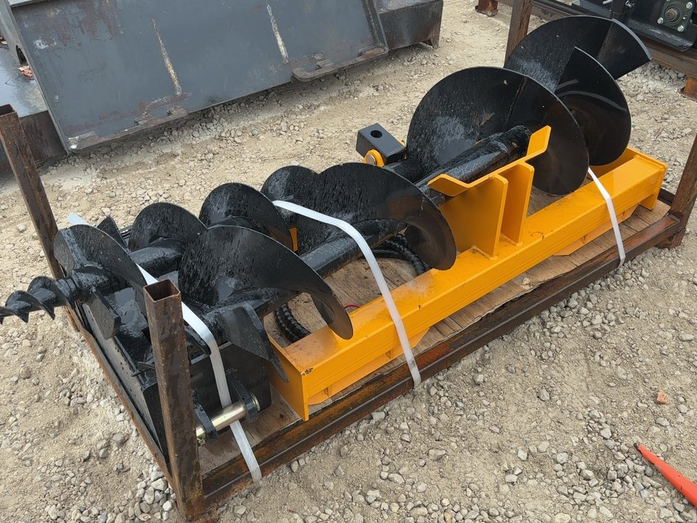 NEW SKIDLOADER 3BIT AUGER PACKAGE - 8", 12", 18" BITS