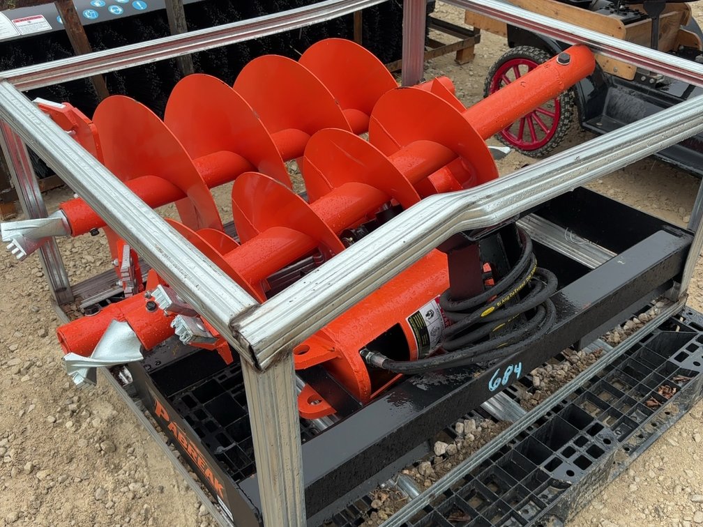 NEW PABREAK SKIDLOADER 3BIT AUGER PACKAGE - 8", 12", 18" BITS