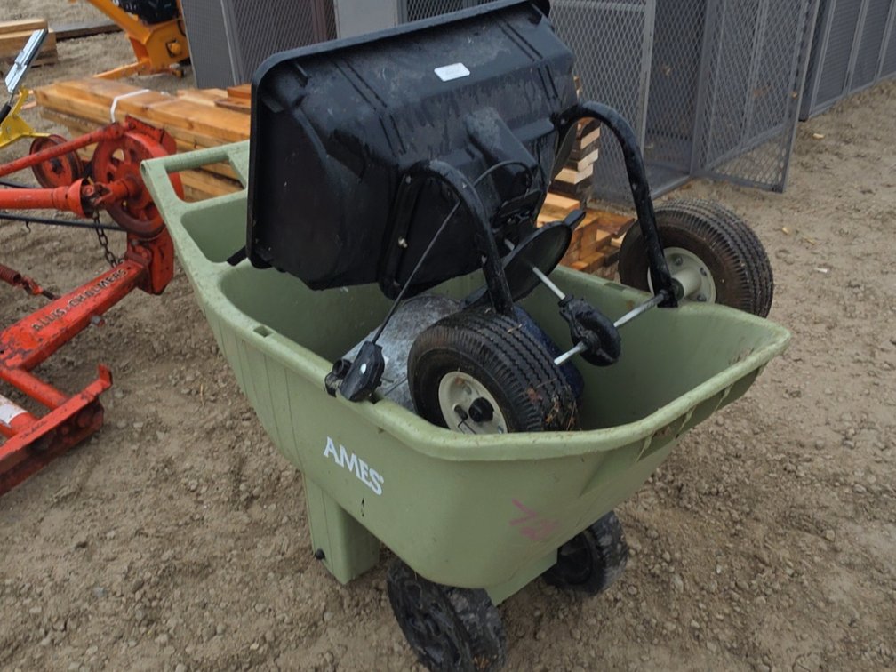 YARD CART, SEEDER, ETC