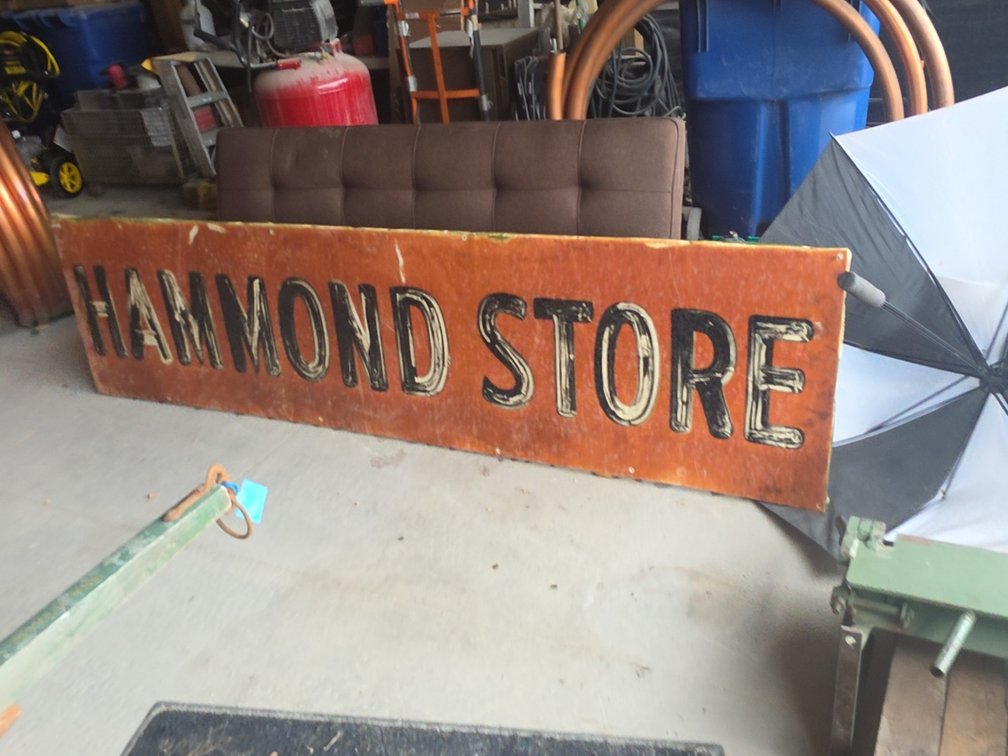 HAMMOND STORE SIGN 94 x 24.5