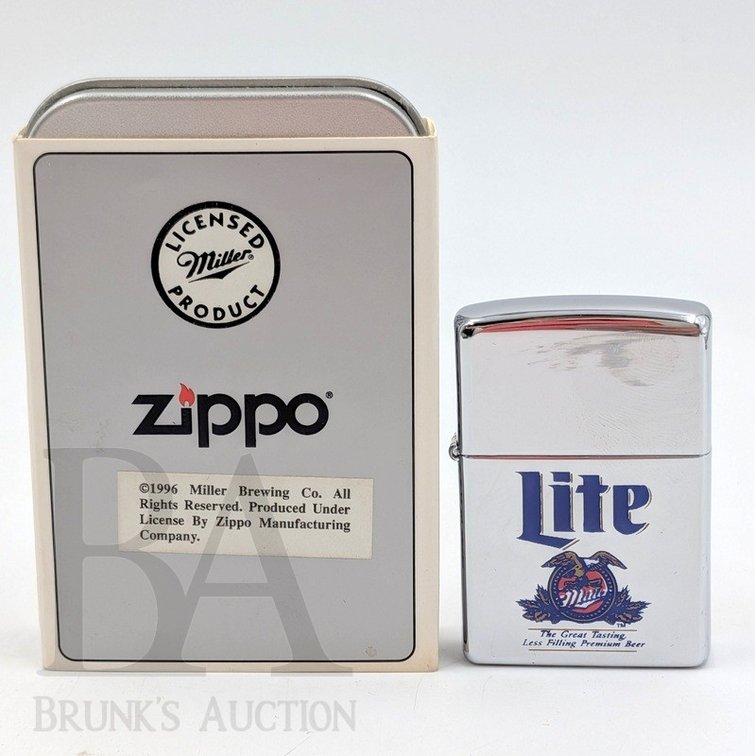 ZIPPO "MILLER LIGHT" LIGHTER