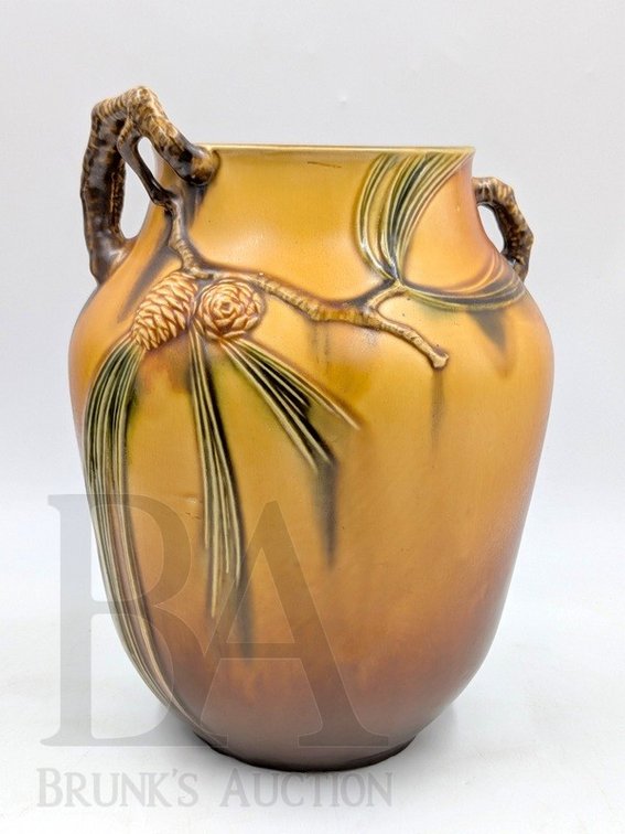 1930'S ROSEVILLE "PINECONE" POTTERY VASE