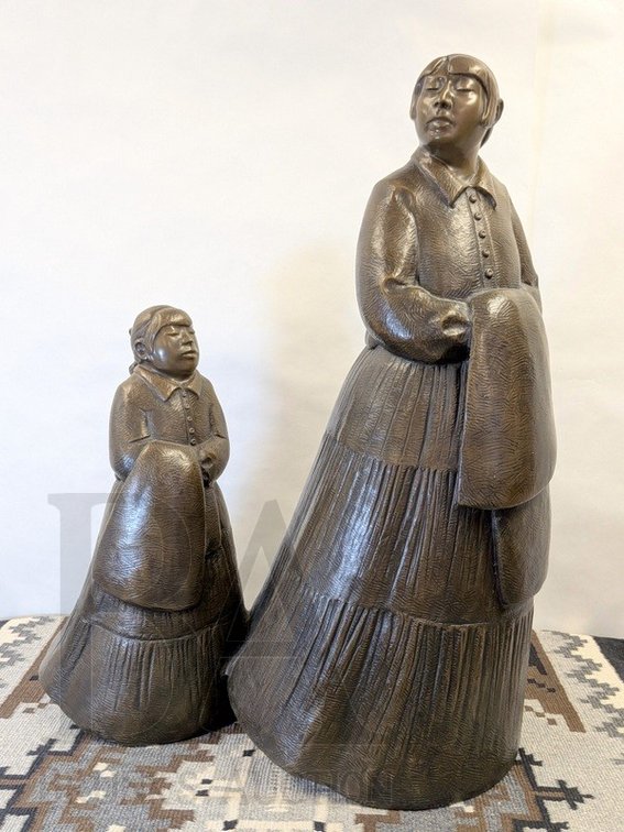 MARTHA PETTIGREW BRONZE SCULPTURE