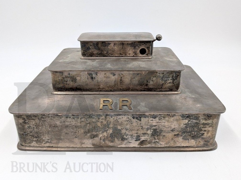 1920'S TIFFANY & COMPANY STERLING CIGARETTE/CIGAR HUMIDOR