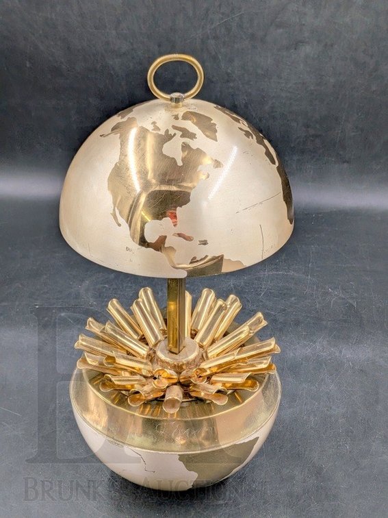 1950'S MCM BRASS CIGARETTE DISPENSER