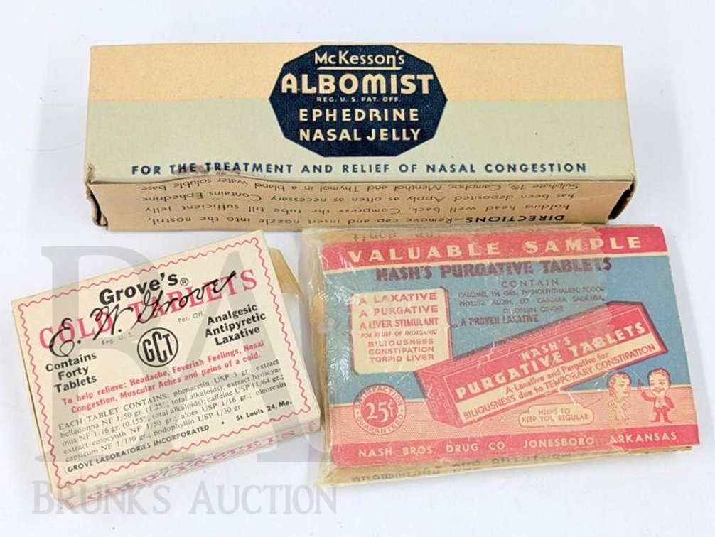 (3) VINTAGE MEDICATIONS