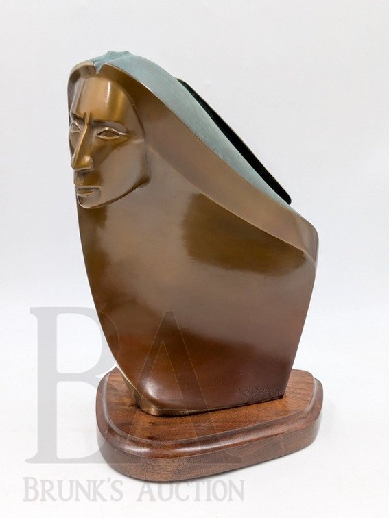 LARRY YAZZIE BRONZE BUST