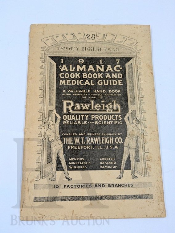 (1917) RAWLEIGH COOKBOOK AND MEDICAL GUIDE