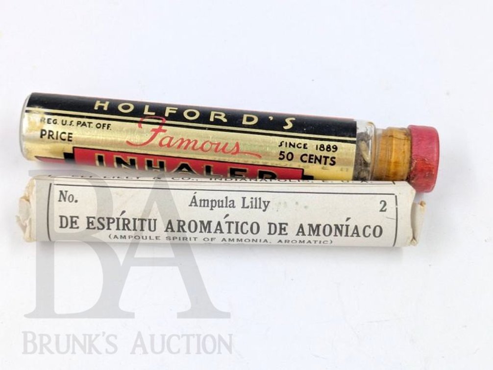 (2) VINTAGE RESPIRATIN MEDICATIONS