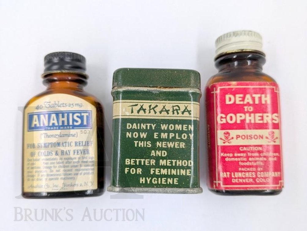 (3) VINTAGE MEDICATIONS