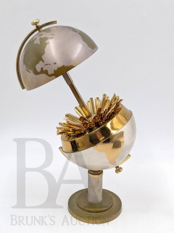 1950'S MCM BRASS CIGARETTE DISPENSER